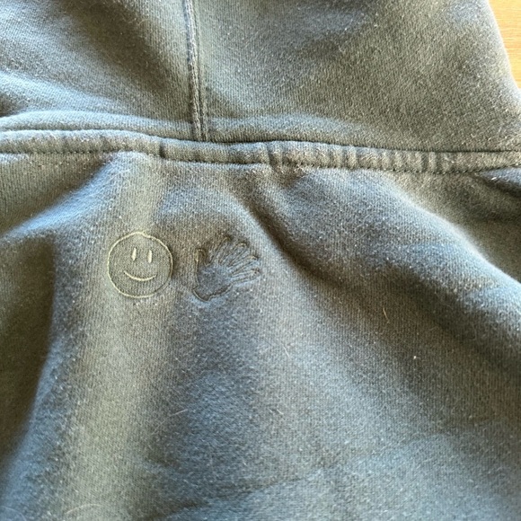 Glossier hoodie in blue green. Sporty, winter essential, holiday gift - Picture 4 of 10